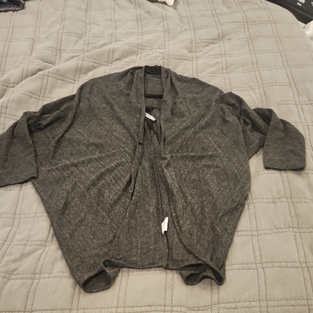 Elegant Charcoal Women's Poleci Cardigan Size M!